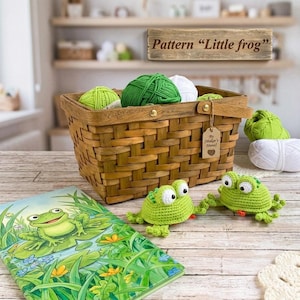 Little Frog Crochet Pattern PDF | Amigurumi Frog Pattern | Easy Crochet Toy Tutorial | Digital Download | DIY Plush Frog Pattern