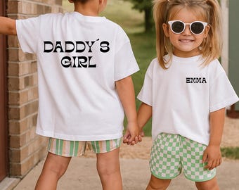 Daddys Girl, T-Shirt für Kinder, Shirt mit Spruch, Gift, Vatertag, Dad, Girl Dad, Idee, Verschenken, bester Papa