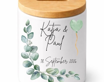 Spardose, Geschenk zur Hochzeit, Geschenkidee, Reisekasse