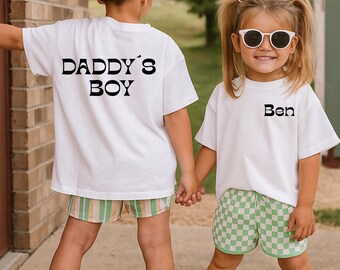 Daddys Boy, T-Shirt für Kinder, Shirt mit Spruch, Gift, Vatertag, Dad, Boy Dad, Idee, Verschenken, bester Papa