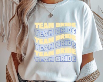 Shirt Bride, Hochzeit, Braut, Bachelorette, Geschenk, Team Bride, Idee Junggesellenabschied, JGA, Crew, Brautparty, Trauzeugin