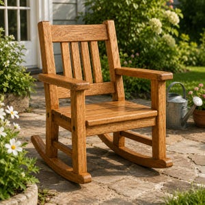 DIY Kids Rocking Chair Plans | Wooden Craftsman Childrens Seat Guide | Toddler Nursery Furniture PDF | Step-by-Step Woodworking Plan