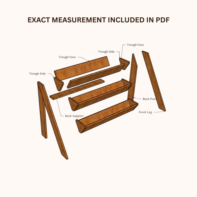 DIY 3-tiered Wooden Garden Planter Build Plan Step by Step Guide (PDF ...