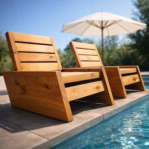 Projetos de cadeiras de deck modernas | Marcenaria para área externa faça você mesmo (Download em PDF)