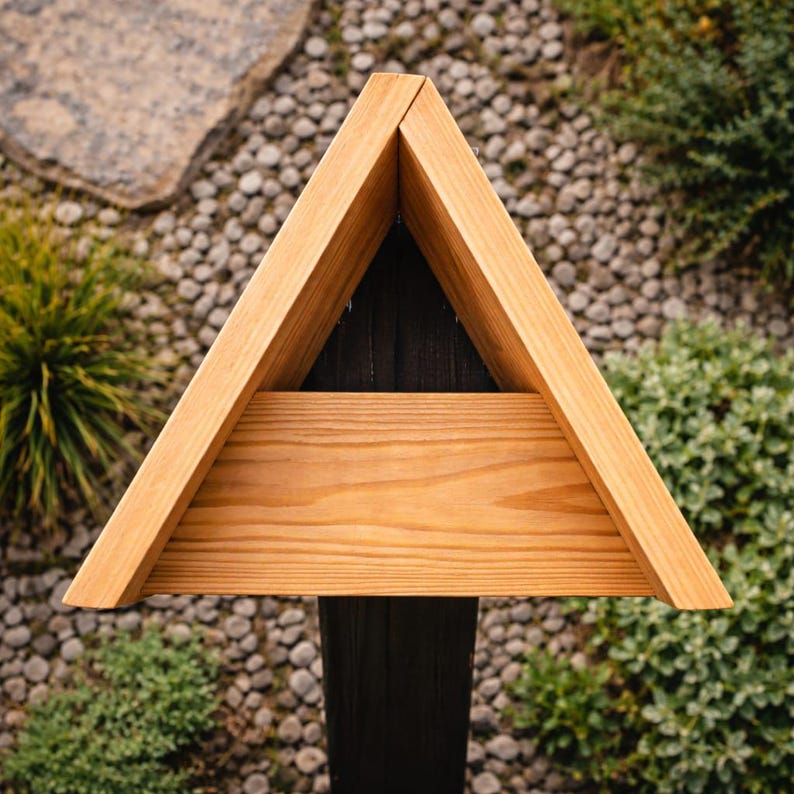 Triangular Bird House Modern A-frame Birdhouse Woodworking Plans PDF | DIY Geometric Bird ...
