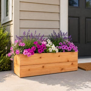 Modern Cedar Planter Box Plans | Beginner Friendly Outdoor Build Guide (Digital Download)