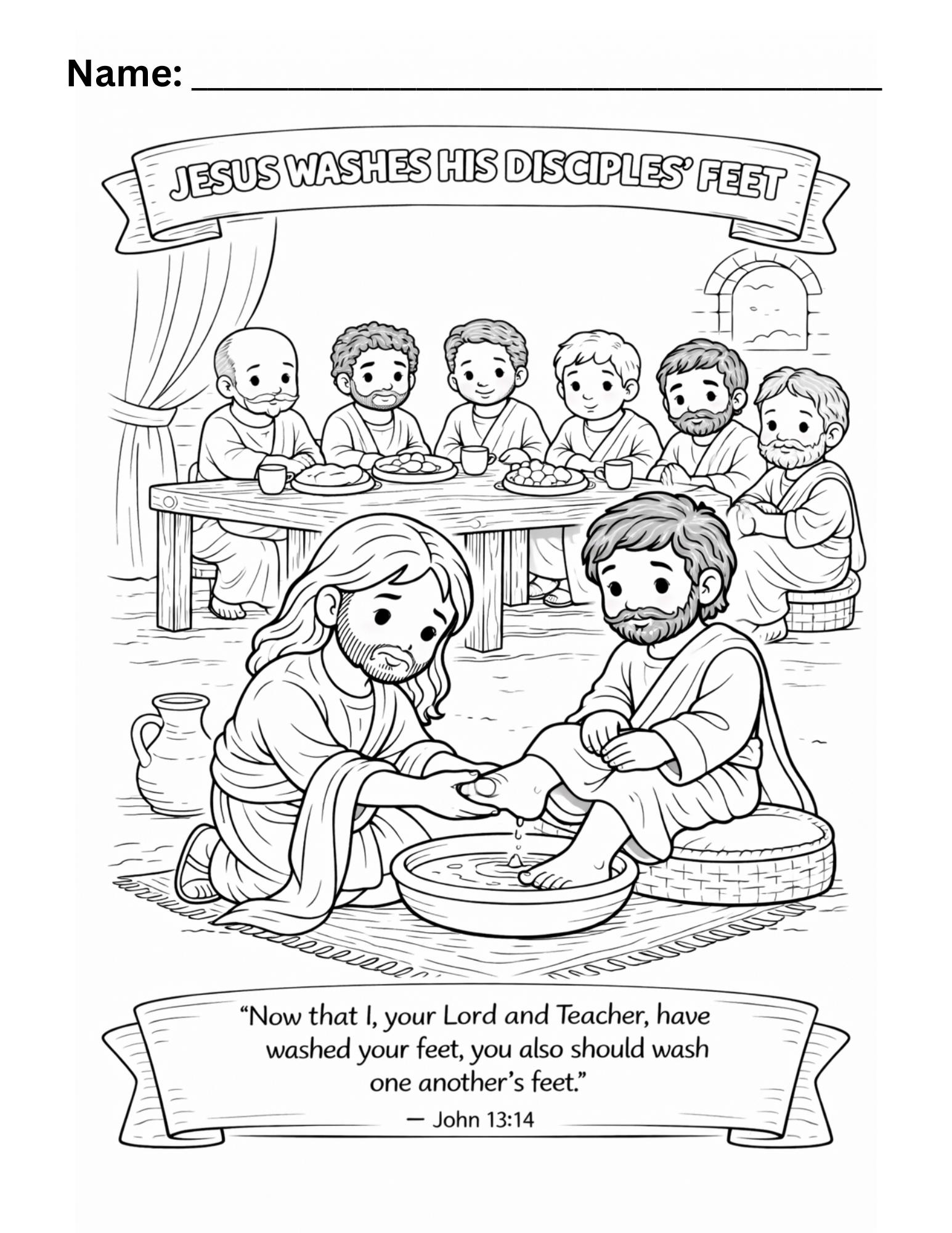 Holy Week Bundle for Kids, Holy Week Coloring, Easter Sunday School ...