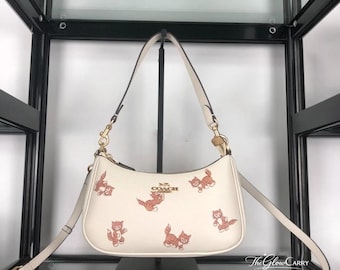 Coach White Crossbody Bag | Vintage Designer Shoulder Bag | Gift For Her