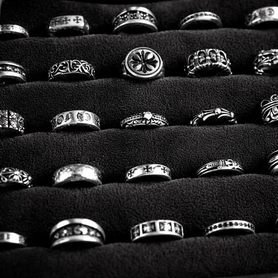 CH Inspired 925 Silver Gothic Ring Collection Vin… - image 1