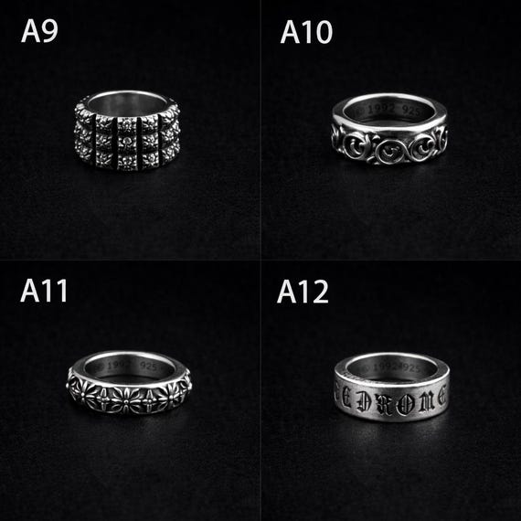 CH Inspired 925 Silver Gothic Ring Collection Vin… - image 4