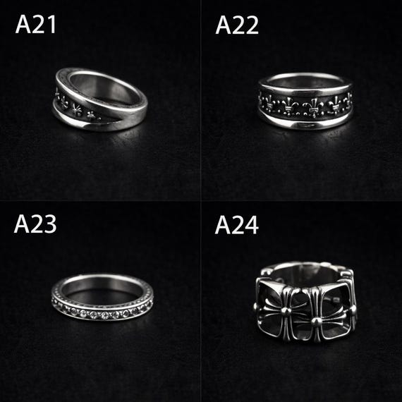 CH Inspired 925 Silver Gothic Ring Collection Vin… - image 7