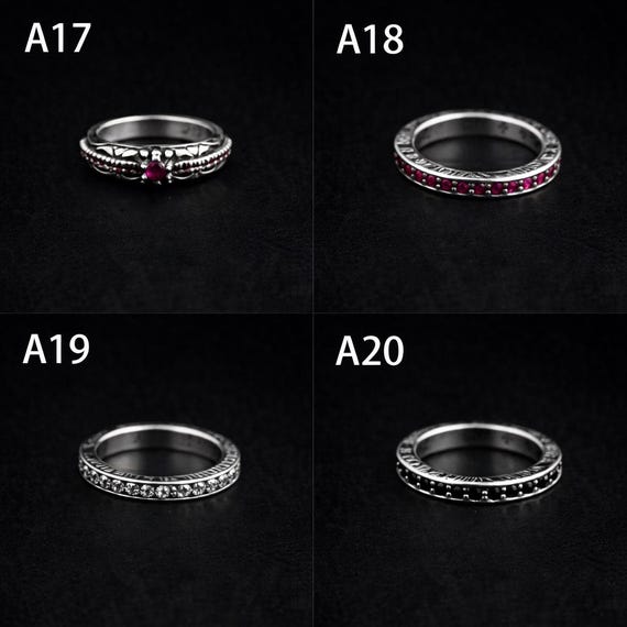 CH Inspired 925 Silver Gothic Ring Collection Vin… - image 6