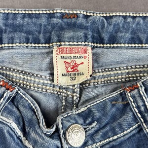 True religion jeans low waist W32 blue denim horseshoe pockets image 6