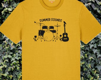 Summer music festival organic cotton T-shirt unisex, live concert tee, pop rock band graphic top, festival vibes gift