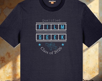 Film graduation, Class of 2026 organic cotton T-shirt unisex, movie school grad tee, student filmmaker gift idea, funny degree graduate top