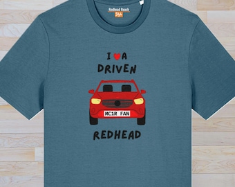 Love a Driven Redhead unisex organic cotton T-shirt, MC1R FAN Car, husband, wife, boyfriend, girlfriend, matching couple shirts, gift idea