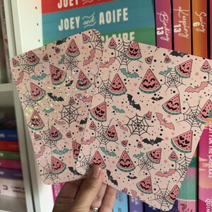 Capa para Kindle com Melancia e Travessuras | Capa para Kindle com Tema de Verão Assustador | Capa para Kindle com Melancia e Abóbora de Halloween | Decoração Fofa de Halloween para Kindle