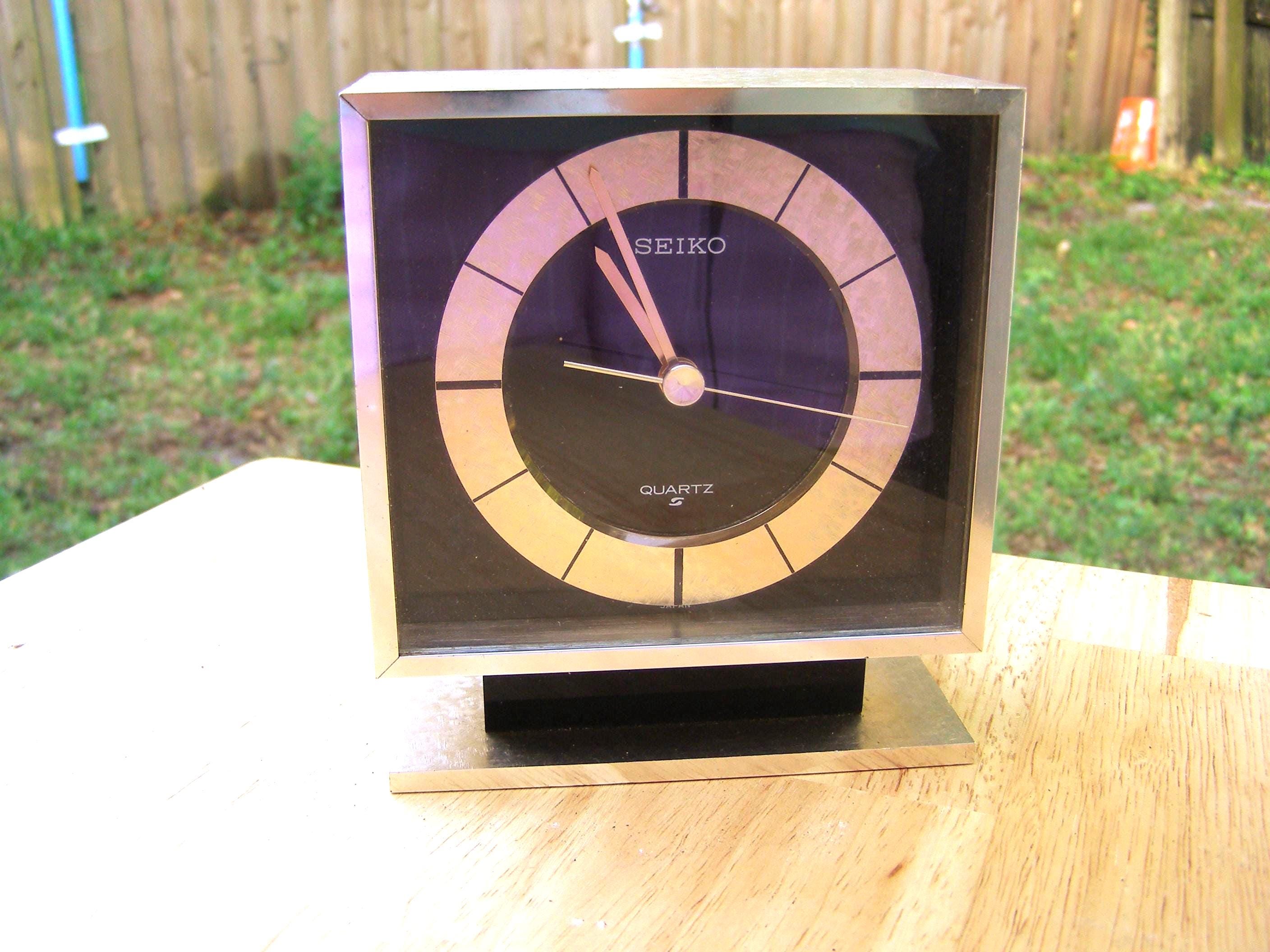 Vintage Seiko Desk Clock - Etsy