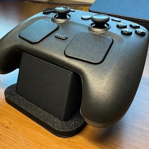 Steam Controller 2 Charging Stand | Flat 3D Printed Dock for Easy Grab-and-Go Storage