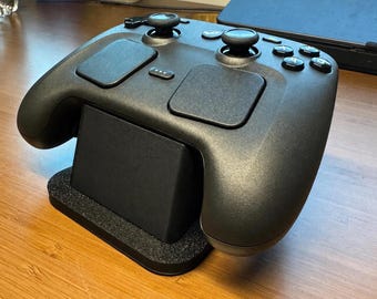 Steam Controller 2 Charging Stand | Flat 3D Printed Dock for Easy Grab-and-Go Storage