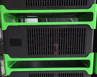 Lucky Miner LV08 Stacking Riser Stand | 3D Printed Stackable Crypto Miner Organizer