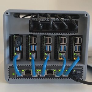 Raspberry Pi 4 Cluster Case | 5-Node Home Lab / Server Case