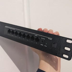 Soporte para rack de 10" para Mercusys MS108G / Soporte para rack de conmutador impreso en 3D