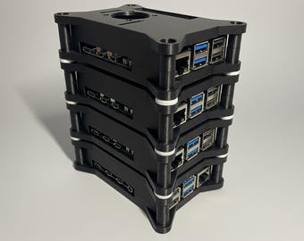 Stackable Raspberry Pi Cluster Case for Pi 4, 5, 3D Printed Home Lab Server