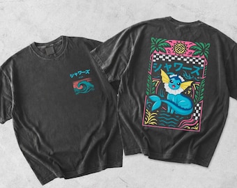 Koszulka Vaporeon Pokemon Comfort Colors, koszulka z grafiką Vaporeon #0134, prezent dla fanów anime streetwear, koszulka retro Eeveelutions, gadżet Eeveelutions