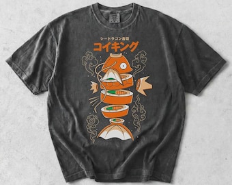 Camiseta Magikarp Sushi Comfort Colors, Camiseta Magikarp Comida Japonesa, Camiseta Divertida Pokémon Sushi, Camiseta Retro Magikarp con Gráficos, Regalo para Fans