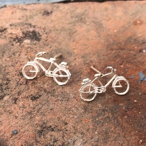 bici,bicicleta, bicycle, pendant, pendientes, earrings, silver, plata, jewelry image 1