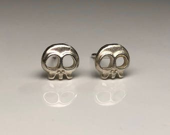 skull, skull earrings, silver, calavera, pendientes de calavera, plata, pendientes, earrings