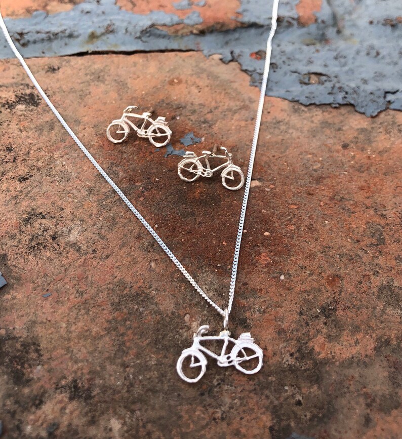 bici,bicicleta, bicycle, pendant, pendientes, earrings, silver, plata, jewelry image 6