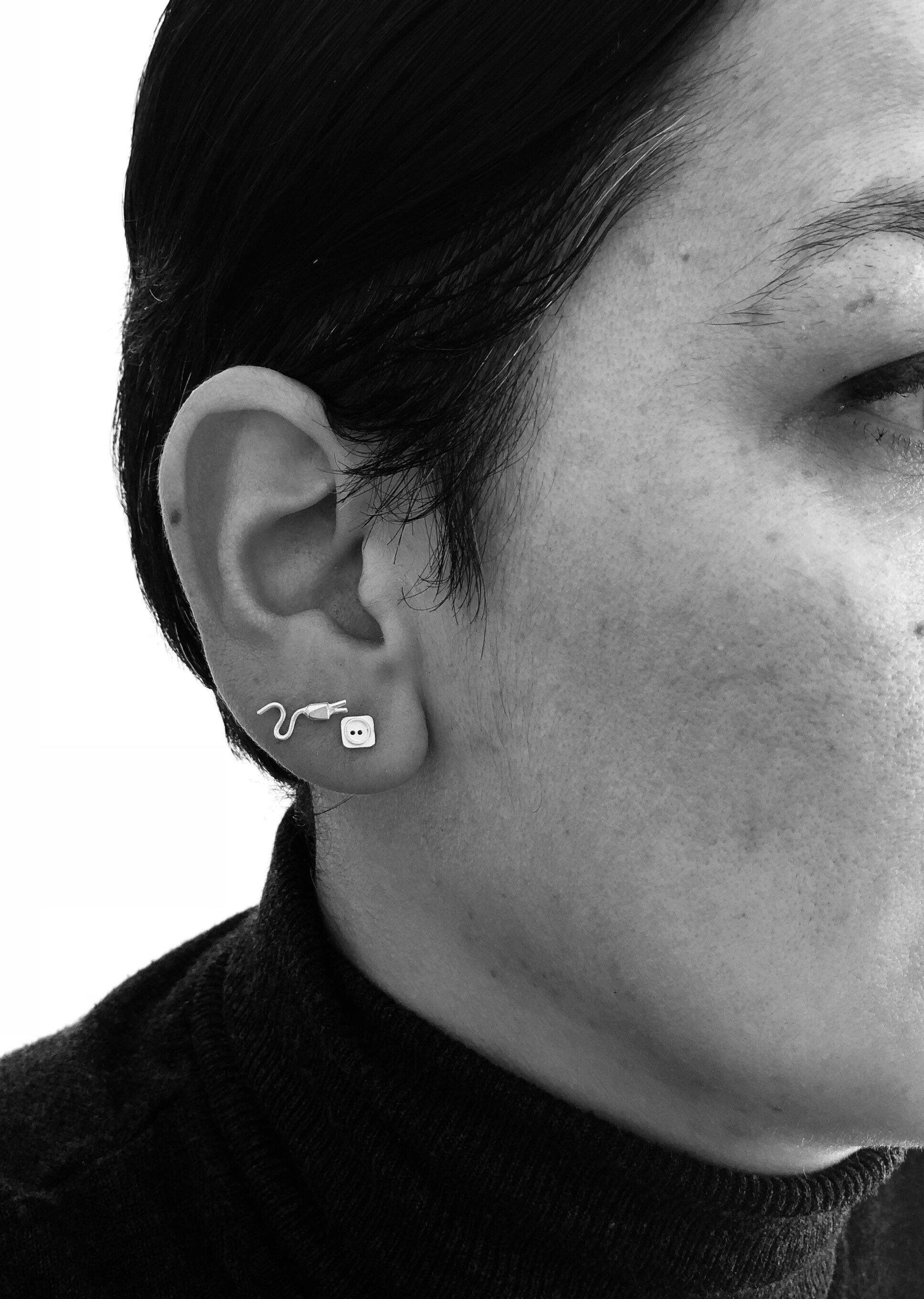 Plug earrings plug silver earrings pendientes de Etsy España