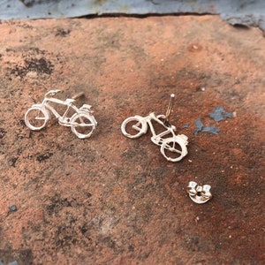 bici,bicicleta, bicycle, pendant, pendientes, earrings, silver, plata, jewelry image 3