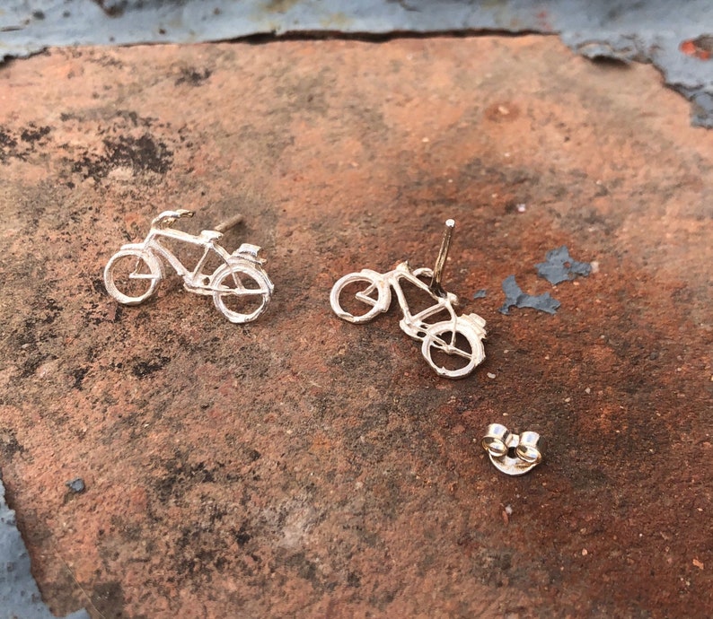 bici,bicicleta, bicycle, pendant, pendientes, earrings, silver, plata, jewelry image 3