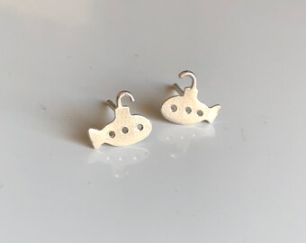 submarine, earrings submarine, silver earrings, pendientes de plata, submarino, pendientes de submarino, plata, silver, miniature, earrings