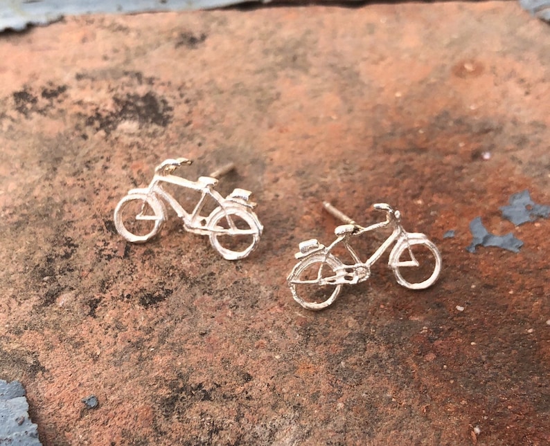 bici,bicicleta, bicycle, pendant, pendientes, earrings, silver, plata, jewelry image 1