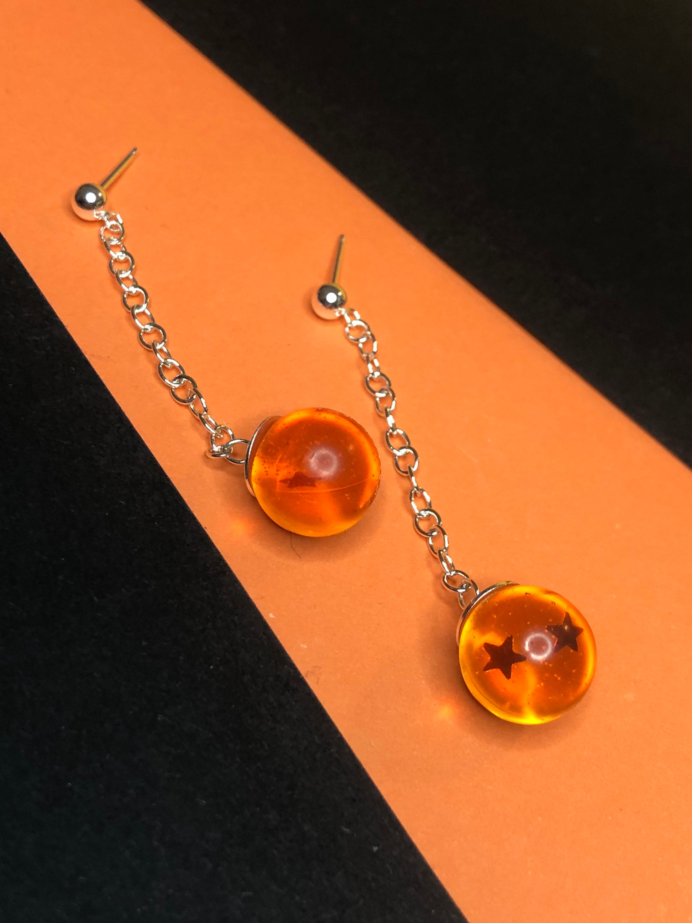 Dragonball inspired potara earring Tiger's eye/Malaysian -  Portugal