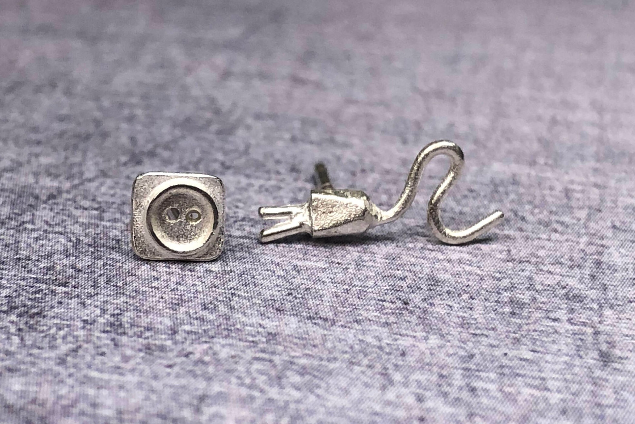 Plug earrings plug silver earrings pendientes de Etsy España
