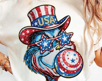 Patriotic Grinc Friends PNG, 4th of July Cute Characters Design, Red White Blue Cartoon Art, Independence Day png, Funny USA Shirt PNG