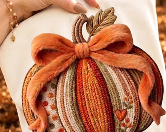 Pumpkin Bow Faux Yarn png,Trendy Halloween Design ,Floral Pumpkin pngs