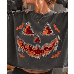 Pumpkin PNG, Reverse Applique Fall Pumpkin Design, Stitched Fabric Autumn PNG, Rustic Thanksgiving Sublimation Shirt Graphic
