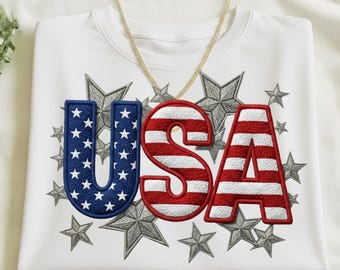 Embroided Preppy USA  Coquette  4th Of July  250TH  independence PNG