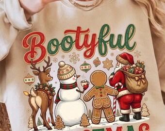 Boys Rule Christmas PNG | Retro Christmas Boys Shirt Design | Santa Snowman Reindeer Sublimation | Vintage Holiday Digital