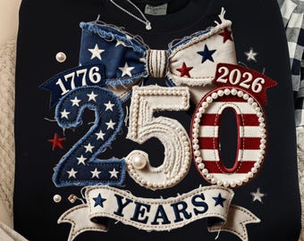 America 250th Anniversary PNG | 1776-2026 Patriotic Bow Patch| Distressed Denim USA 250 Years Sublimation Design | Semiquincentennial PNG