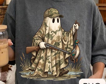 Hunting Ghost Camo PNG | Spooky Fall Sublimation Design (Digital Download)