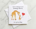 Happy 1st Birthday As My Mummy Card For Mum, Mummy Birthday Card from Baby Bump/Son/Daughter, Card for Wife from Baby from Child