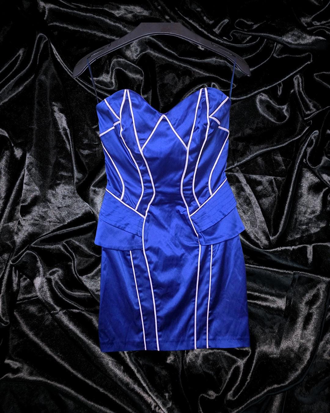 blue dress jane norman Dresses The strapless neckline keeps