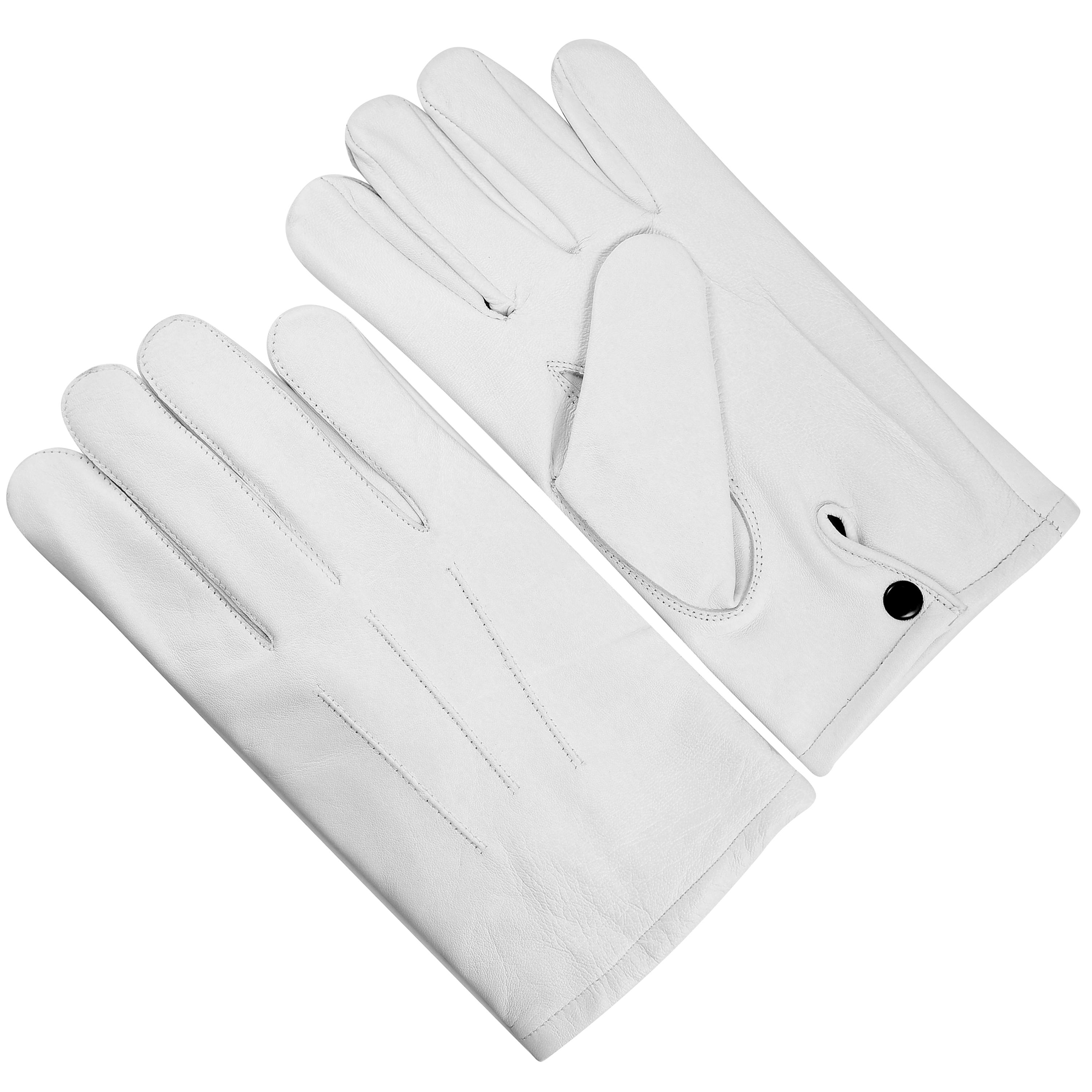 mens white leather dress gloves Parade Formal Men Women Ceremonial Military Uniform Lambskin Gloves 197034-2WDU-RTW